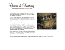 Tablet Screenshot of chateau-de-steenbourg.com